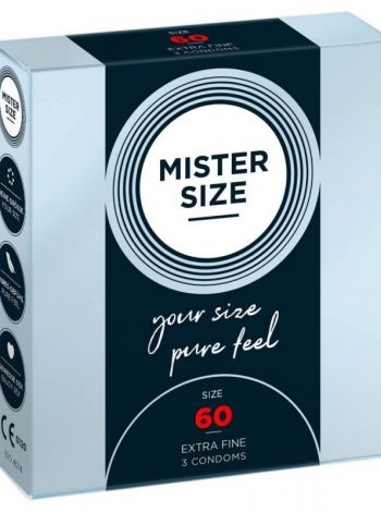 Prezervative Mister Size 60mm, 3 buc